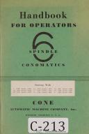 Cone-Conomatic-Cone Conomatic Operators 6 Spindle Automatic Lathe Machine Manual-SD-SN-SW-SX-SY-TA-01
